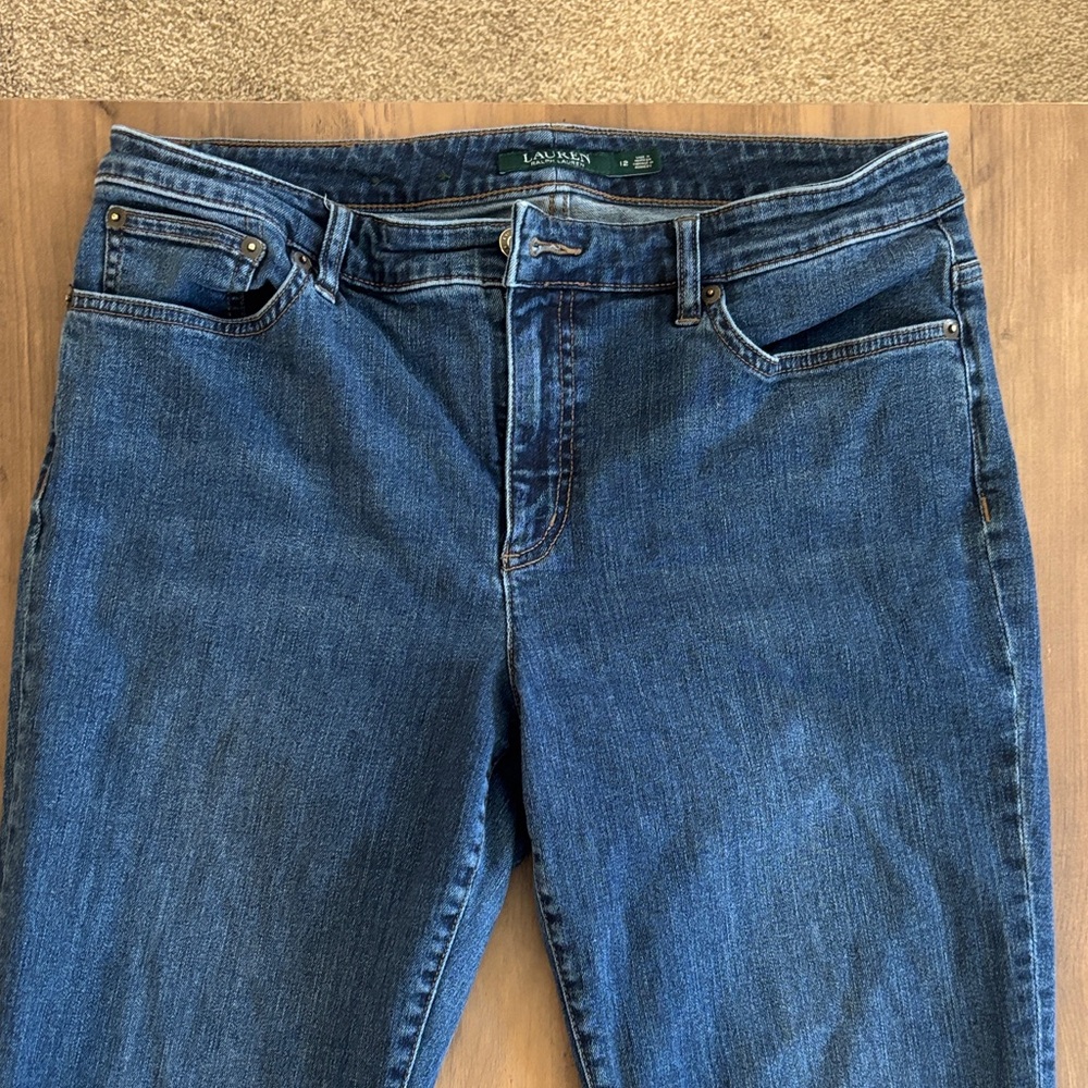 Lauren Ralph Lauren Women's Blue Straight Leg Jeans